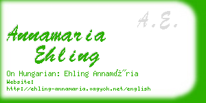 annamaria ehling business card